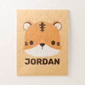 De Tijger van de klap met Persoonlijke Naam Legpuzzel (Verticaal)