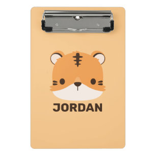 De Tijger van de klap met Persoonlijke Naam Mini Klembord
