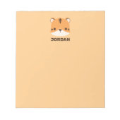 De Tijger van de klap met Persoonlijke Naam Notitieblok (Voorkant)