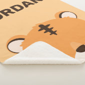 De Tijger van de klap met Persoonlijke Naam Sherpa Deken (3/4)