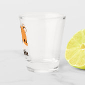 De Tijger van de klap met Persoonlijke Naam Shot Glas (Rechts)
