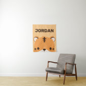 De Tijger van de klap met Persoonlijke Naam Wandkleed (In situ)