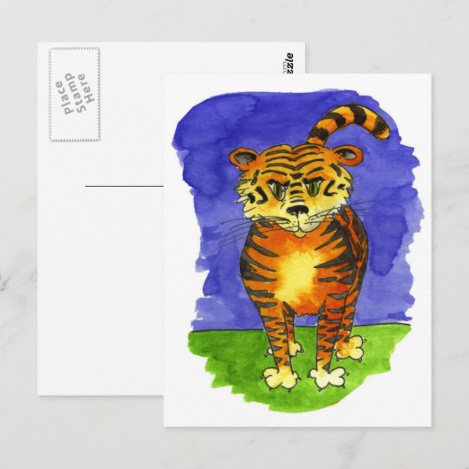 De Tijger van de tijger Briefkaart (Voorkant / Achterkant)