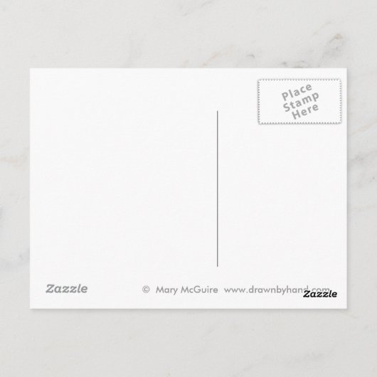 De Tijger van de tijger Briefkaart (Achterkant)