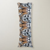 De tijgergezichtsstaar in de Grafische Stijl van d Lichaamskussen (Voorkant Verticaal)