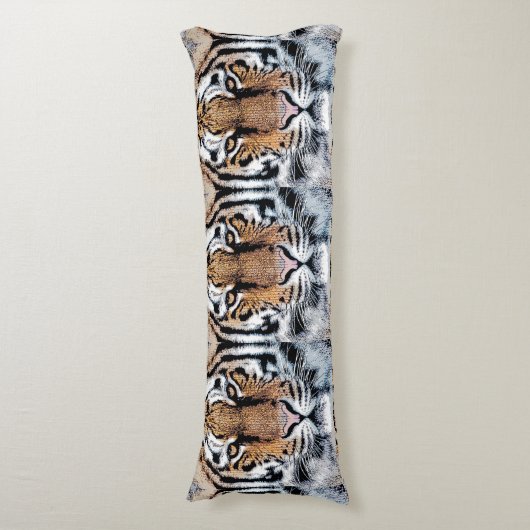 De tijgergezichtsstaar in de Grafische Stijl van d Lichaamskussen (Voorkant Verticaal)