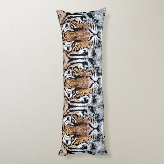 De tijgergezichtsstaar in de Grafische Stijl van d Lichaamskussen (Achterkant (Verticaal))