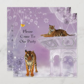 De Tijgers van de Uitnodiging van de Partij van de (Voorkant / Achterkant)