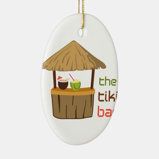 De Tiki Bar Keramisch Ornament (Rechts)