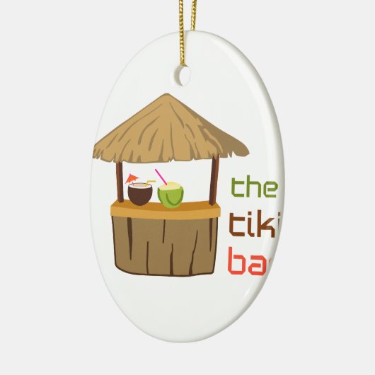 De Tiki Bar Keramisch Ornament (Links)