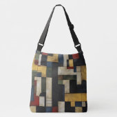 De Tiled Look Crossbody Canvas tas (Voorkant)