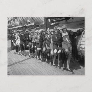 De Tiller Girls, begin jaren 1900 Briefkaart