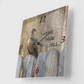 De Timeless Dove. Vierkante Klok (Hoek)