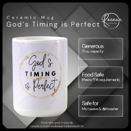 De timing van God is perfect keramische mok