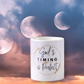 De timing van God is perfect keramische mok