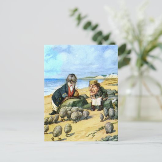 De timmerman en de walrus briefkaart (Staand voorkant)