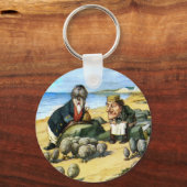 De timmerman en de Walrus overwegen oesters Sleutelhanger (Voorkant)