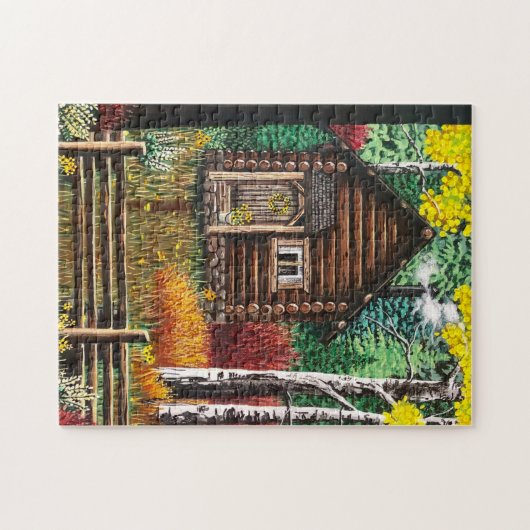 De tiny Cabin Puzzle Legpuzzel (Horizontaal)