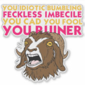 De Tirade van Prepotente | Dungeon Crawler Carl Sticker (Voorkant)