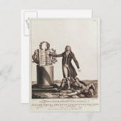 De tiran van de revolutie verpletterd briefkaart (Voorkant / Achterkant)