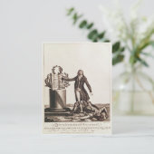 De tiran van de revolutie verpletterd briefkaart (Staand voorkant)