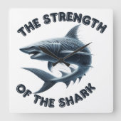 De Titan van de Oceaan Vierkante Klok (Voorkant)