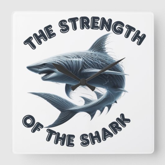 De Titan van de Oceaan Vierkante Klok (Voorkant)