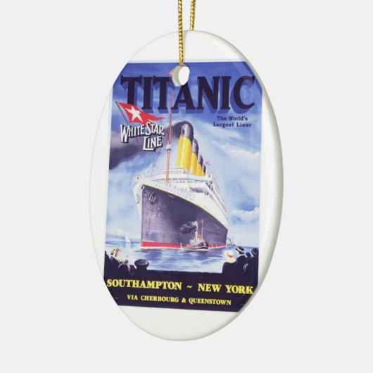 De Titanic Keramisch Ornament (Links)