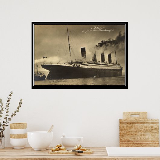 De Titanic  Photo Poster titanic Series (Keuken)
