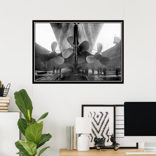 De Titanic-reeks Poster Titanic Propellers (Thuiskantoor)