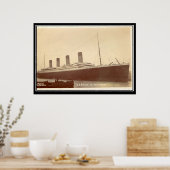 De Titanic-serie Oude vintage fotoposter Poster (Keuken)
