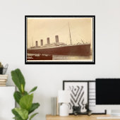 De Titanic-serie Oude vintage fotoposter Poster (Thuiskantoor)