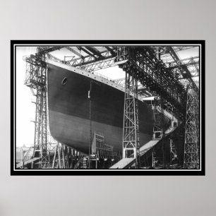 De Titanic-serie Poster Bouw van Titanic