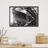 De Titanic-serie Poster Bouw van Titanic (Keuken)