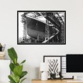 De Titanic-serie Poster Bouw van Titanic (Thuiskantoor)