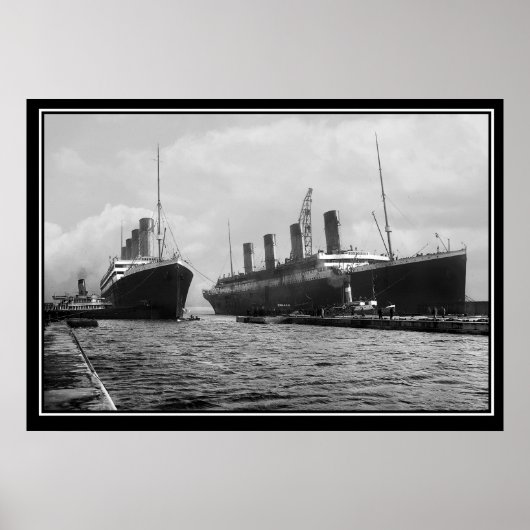 De Titanic-serie Poster Olympic en Titanic (Voorkant)