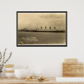 De Titanic-serie vintage foto poster (Keuken)