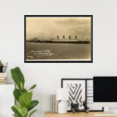 De Titanic-serie vintage foto poster (Thuiskantoor)
