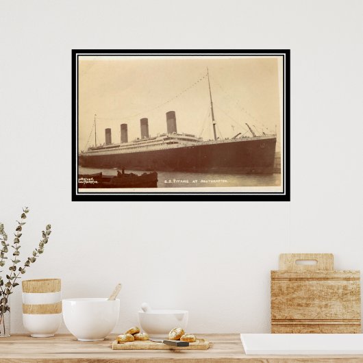 De Titanic Series Old  Photo Poster (Keuken)