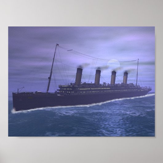 De Titanic slaat de geschiedenis in Poster (Voorkant)