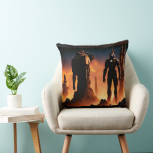 De Titannen Van Arkeros AI Concept Art door Xzendo Kussen