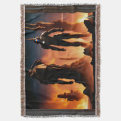 De Titans van Arkeros AI Concept Art van Xzendor7 Deken (Voorkant Verticaal)