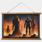 De Titans van Arkeros AI Concept Art van Xzendor7 Hangend Wandkleed (Voorkant)