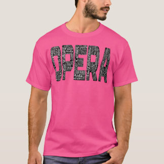 De titel van de opera is Aida Turandot. Baseball T-shirt