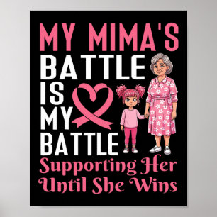 De titel van mijn Mima is mijn titel die borstkank Poster