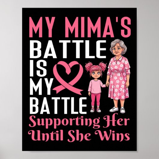 De titel van mijn Mima is mijn titel die borstkank Poster (Voorkant)