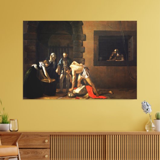 De titel van Sint-John de Baptist door Caravaggio Canvas Afdruk (Insitu (Woonkamer))