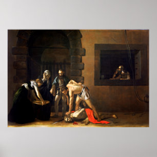 De titel van Sint-John de Baptist door Caravaggio Poster