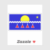 De Tłı̨chǫ (Tlicho of Dogrib) mensen vlag, Canada Sticker (Vel)