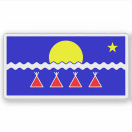 De Tłı̨chǫ (Tlicho of Dogrib) mensen vlag, Canada Sticker